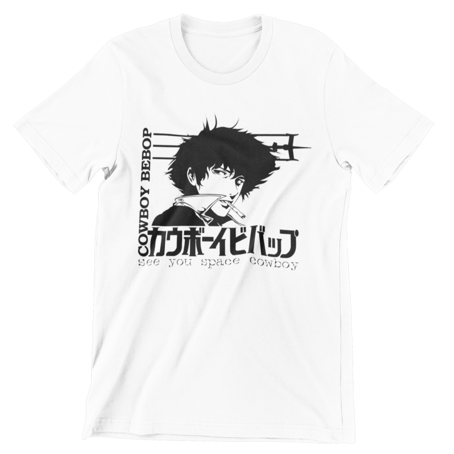 Cowbpy BeBop Anime Crew Neck T-Shirt