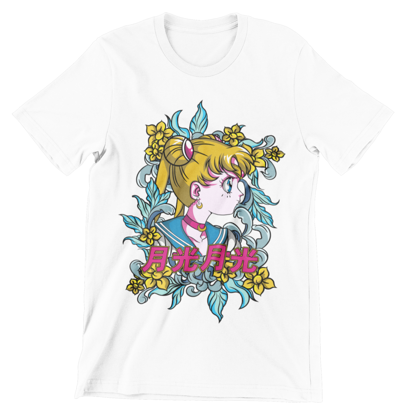 Sailor Moon Anime Crew Neck T-Shirt