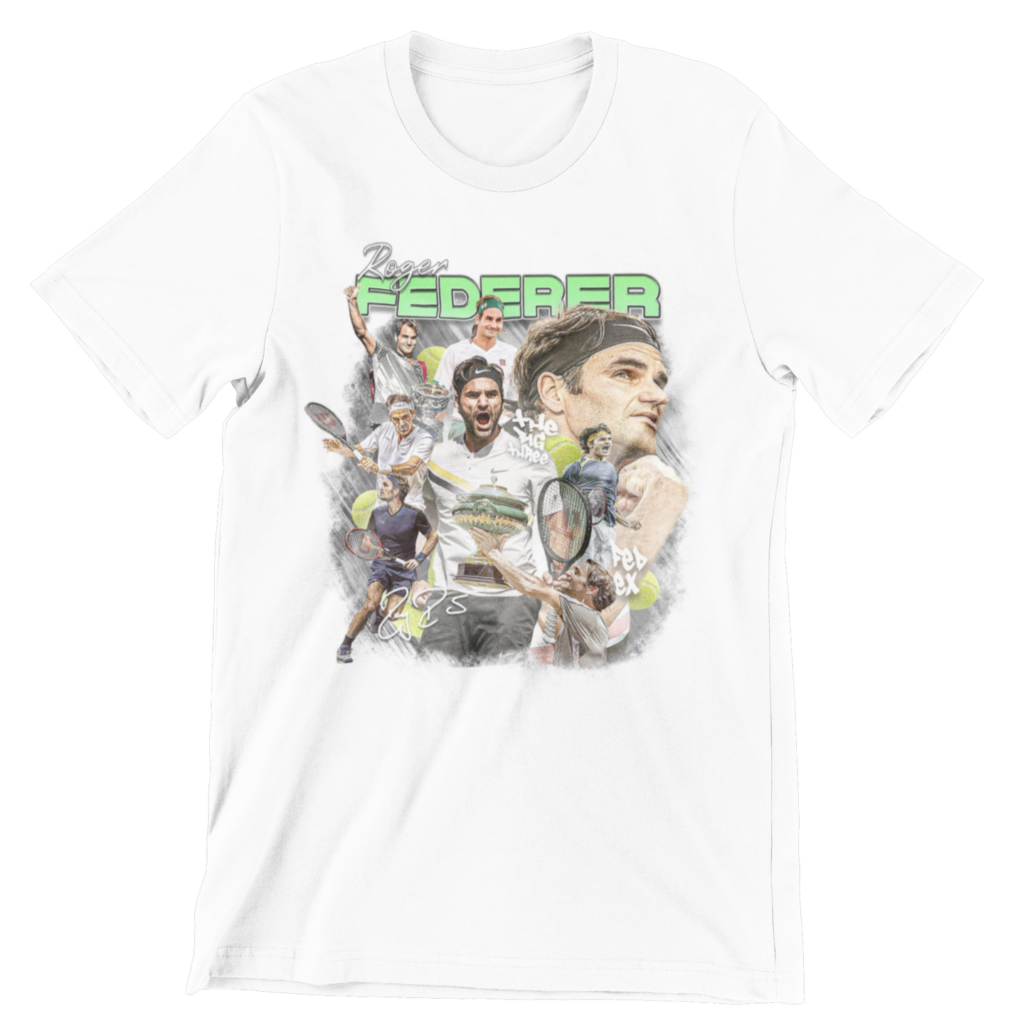 Roger Federer Bootleg Crew Neck T-Shirt