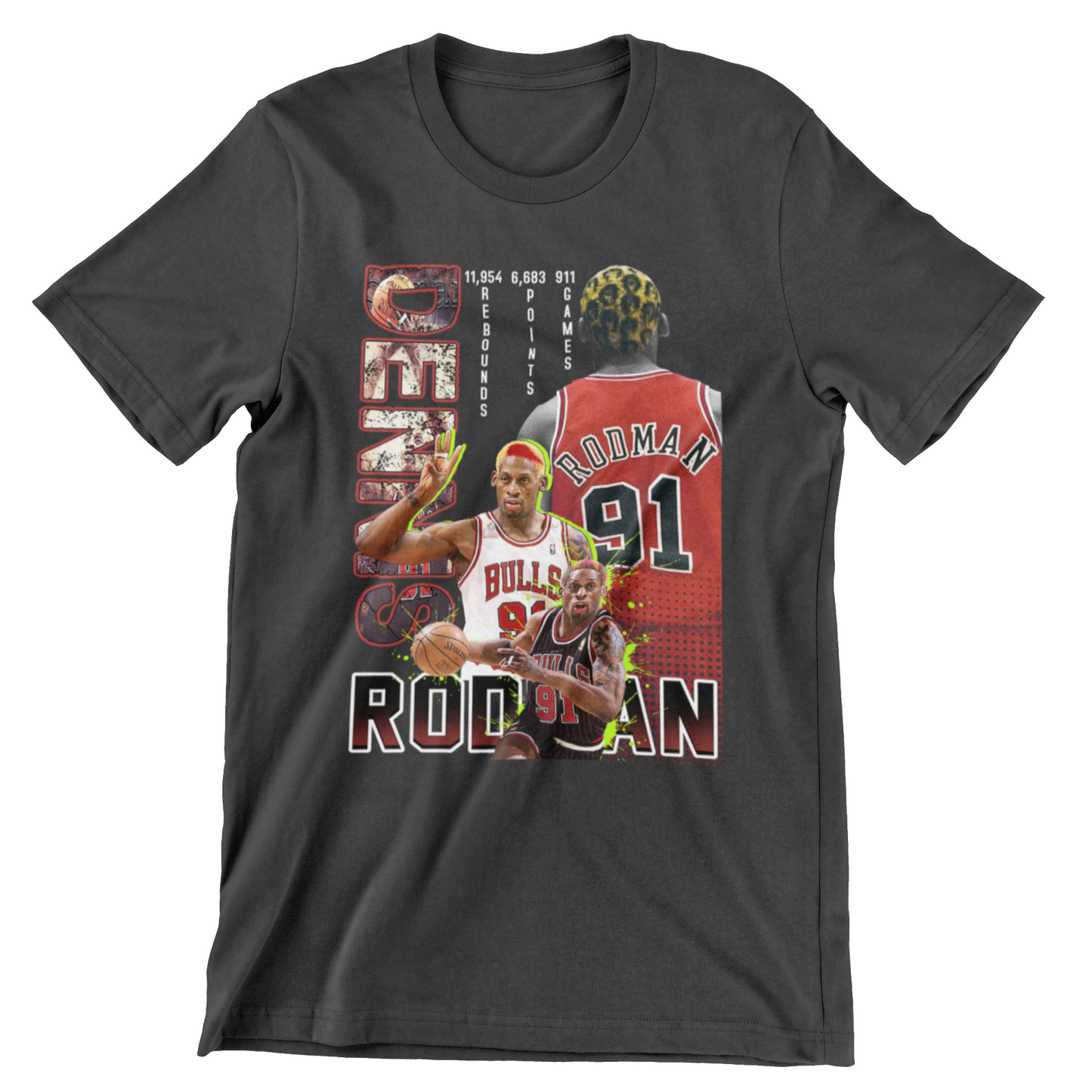 Rodman Bootleg Crew Neck T-Shirt
