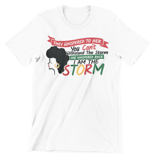 I Am The Storm Letter Crew Neck T-Shirt