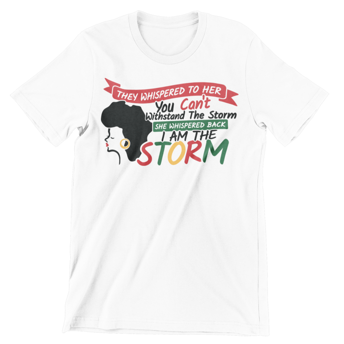 I Am The Storm Letter Crew Neck T-Shirt