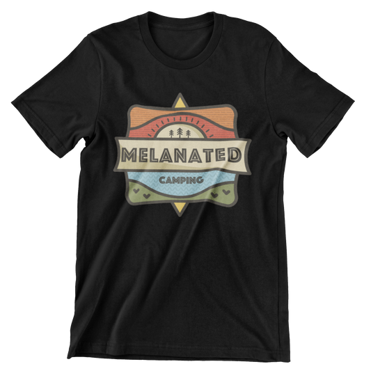 Melanated Camping Logo Crew Neck T-Shirt