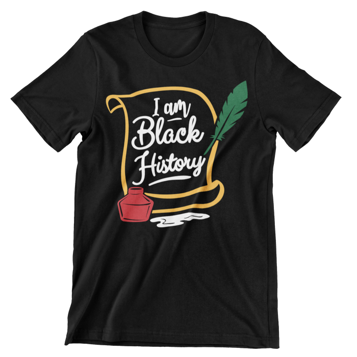 I Am Black History Letter Crew Neck T-Shirt