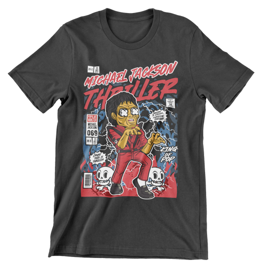 MJ Thriller Comic Crew Neck T-Shirt