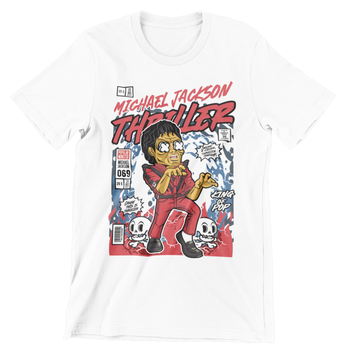 MJ Thriller Comic Crew Neck T-Shirt