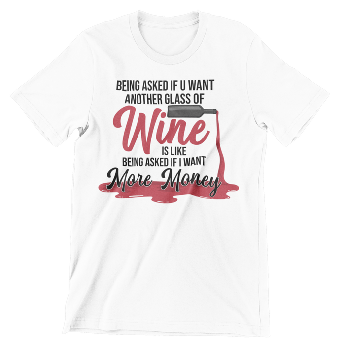 More Wine Crew Neck T-shirt