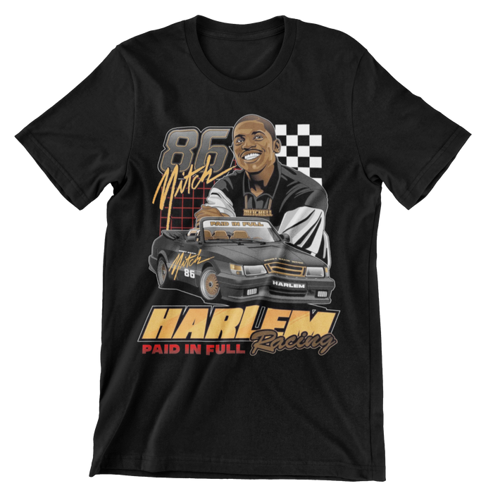 Harlem Racing Crew Neck T-shirt (mitch car)